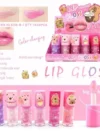 Kawaii Capybara Color-Changing Lip Gloss with Big Brush | Cute Moisturising Tint for Kids